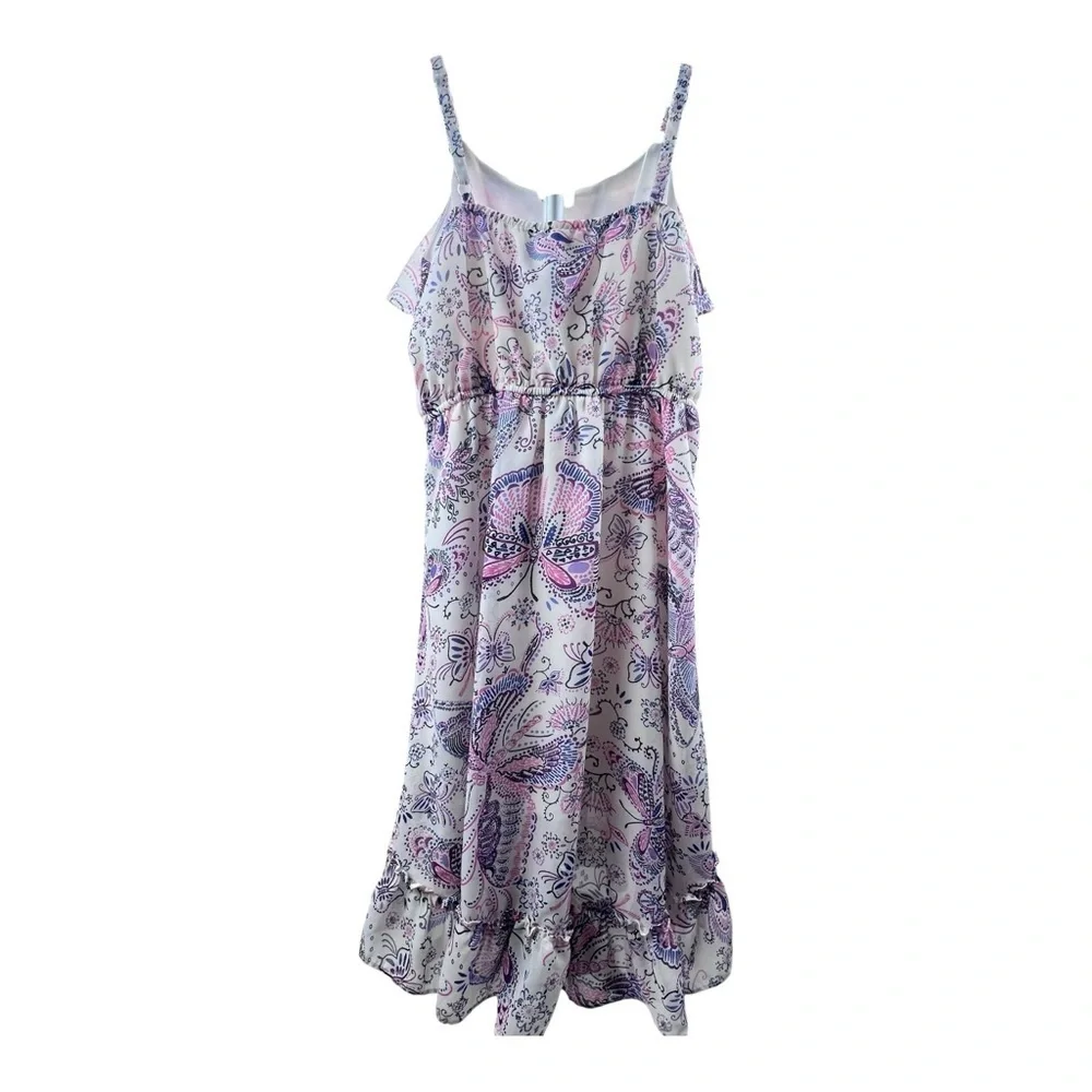 1989 Place Kids Casual Dress - Pink and Purple Paisley